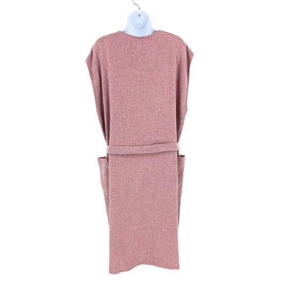 Vintage Brownstone Studio Pink Wool Blend Sleeveless Plus Size Dress Sz 16 - Picture 3 of 11